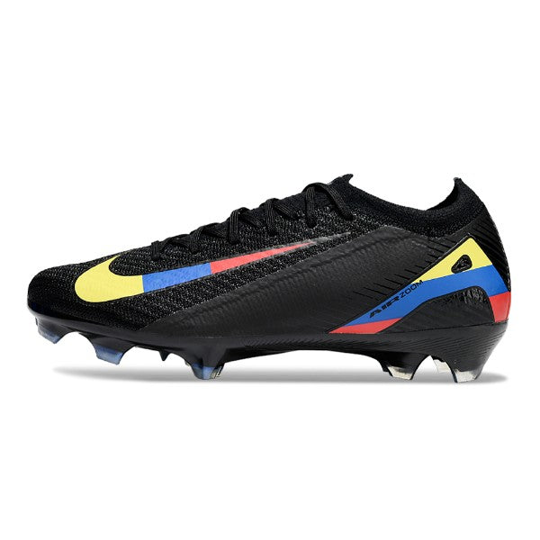 Nike Air Zoom Mercurial Vapor 16 Elite Black Yellow Blue and Red FG
