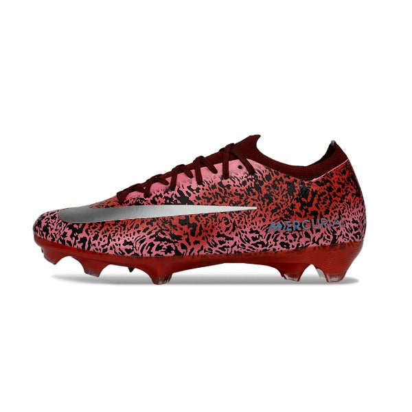 Nike Air Zoom Mercurial Vapor 16 Elite Dark Red and Silver FG