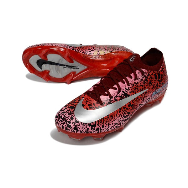 Nike Air Zoom Mercurial Vapor 16 Elite Dark Red and Silver FG