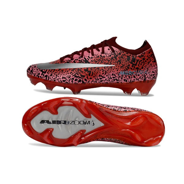 Nike Air Zoom Mercurial Vapor 16 Elite Dark Red and Silver FG