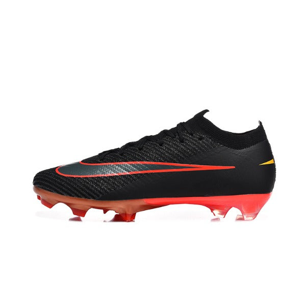 Nike Air Zoom Mercurial Vapor 16 Elite Kids Black and Red Ground AG Football Boot