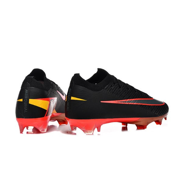 Nike Air Zoom Mercurial Vapor 16 Elite Kids Black and Red Ground AG Football Boot