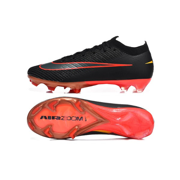 Nike Air Zoom Mercurial Vapor 16 Elite Kids Black and Red Ground AG Football Boot