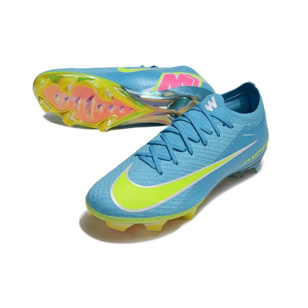 Nike Air Zoom Mercurial Vapor 16 Elite Light Blue and Yellow FG