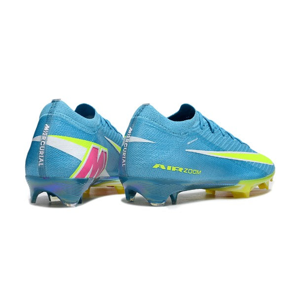 Nike Air Zoom Mercurial Vapor 16 Elite Light Blue and Yellow FG