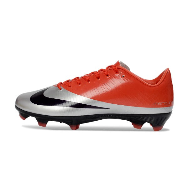 Nike Air Zoom Mercurial Vapor 16 Elite Red and Silver  Firm Ground FG Kids Football Boot
