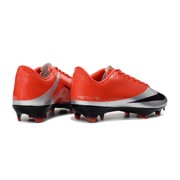 Nike Air Zoom Mercurial Vapor 16 Elite Red and Silver  Firm Ground FG Kids Football Boot