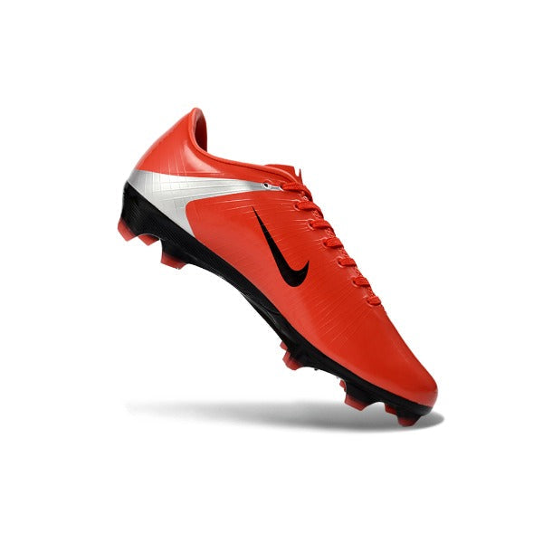 Nike Air Zoom Mercurial Vapor 16 Elite Red and Silver  Firm Ground FG Kids Football Boot