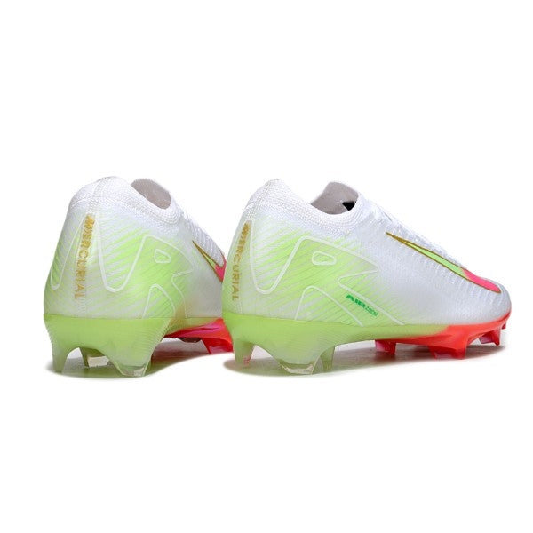 Nike Air Zoom Mercurial Vapor 16 Elite White Pink and Green FG