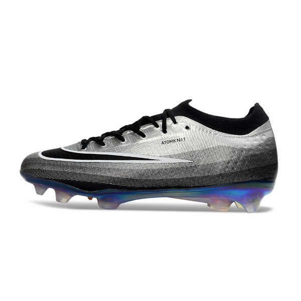 Nike Air Zoom Mercurial Vapor 17 Atomknit Elite Black and Silver FG