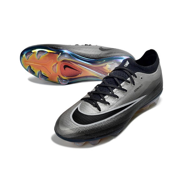 Nike Air Zoom Mercurial Vapor 17 Atomknit Elite Black and Silver FG