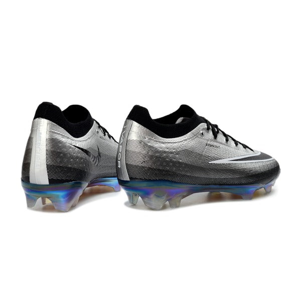 Nike Air Zoom Mercurial Vapor 17 Atomknit Elite Black and Silver FG
