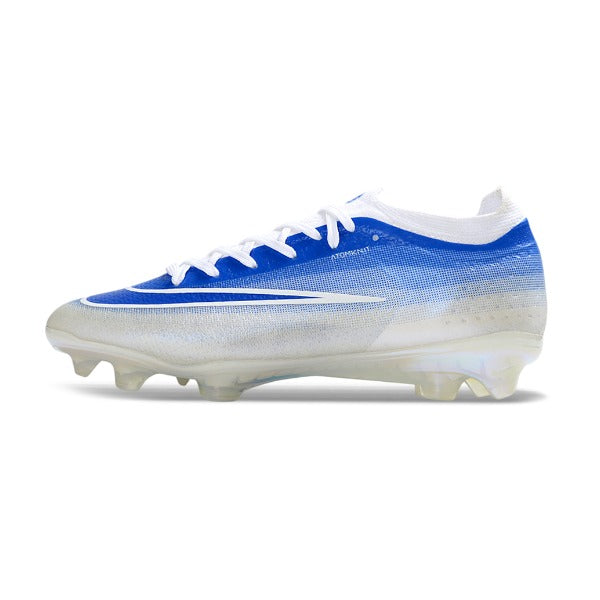 Nike Air Zoom Mercurial Vapor 17 Elite White and Blue Firm Ground FG Football Boot