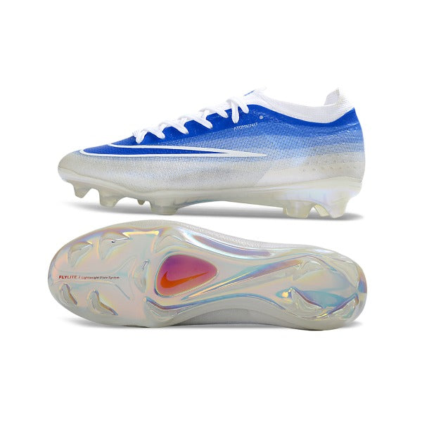 Nike Air Zoom Mercurial Vapor 17 Elite White and Blue Firm Ground FG Football Boot
