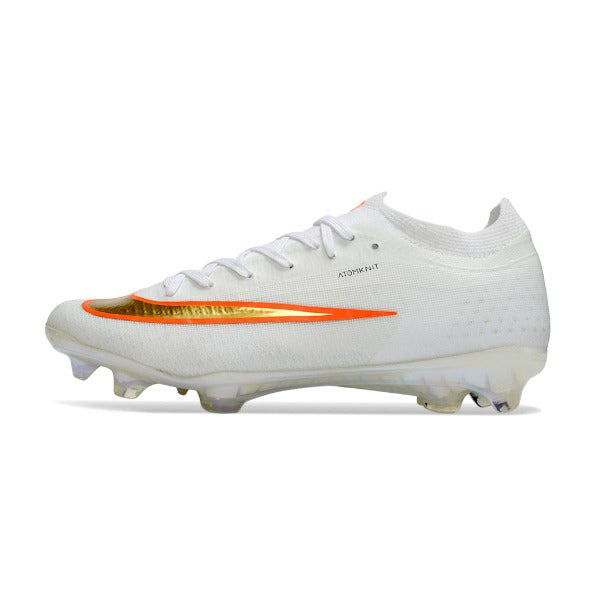 Nike Air Zoom Mercurial Vapor 17 Atomknit Elite White and Golden FG