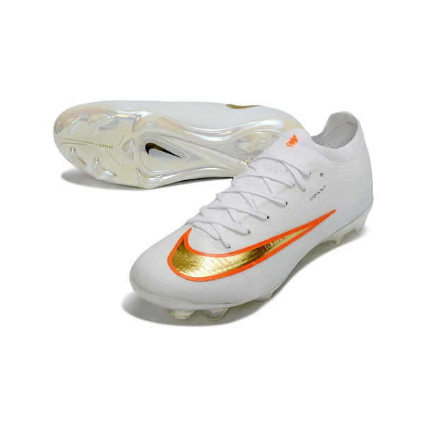 Nike Air Zoom Mercurial Vapor 17 Atomknit Elite White and Golden FG