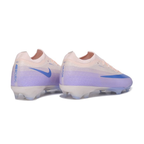 Nike Air Zoom Mercurial Vapor 17 Elite Beige and Purple Firm Ground FG Kids Football Boot
