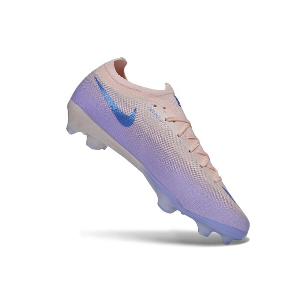 Nike Air Zoom Mercurial Vapor 17 Elite Beige and Purple Firm Ground FG Kids Football Boot