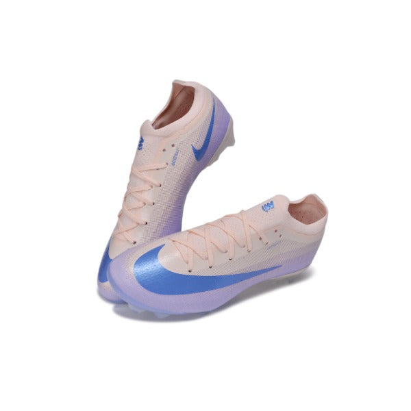Nike Air Zoom Mercurial Vapor 17 Elite Beige and Purple Firm Ground FG Kids Football Boot
