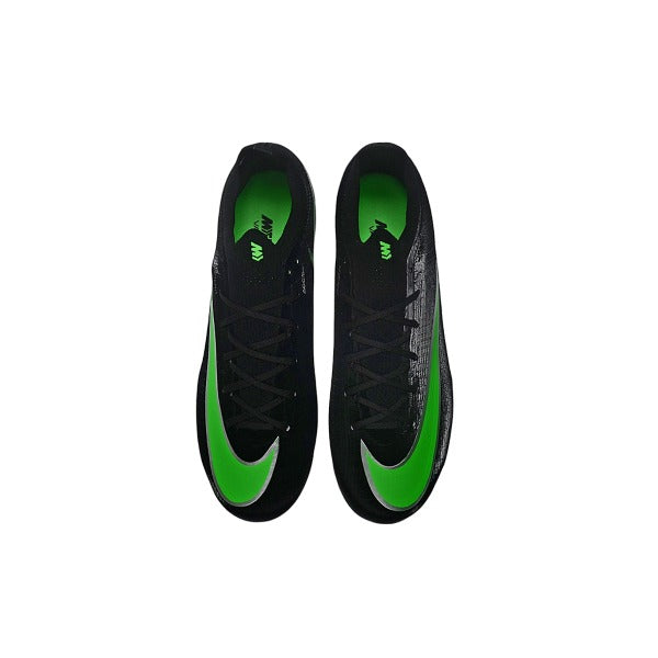 Nike Air Zoom Mercurial Vapor 17 Elite Black and Green Firm Ground FG Kids Football Boot