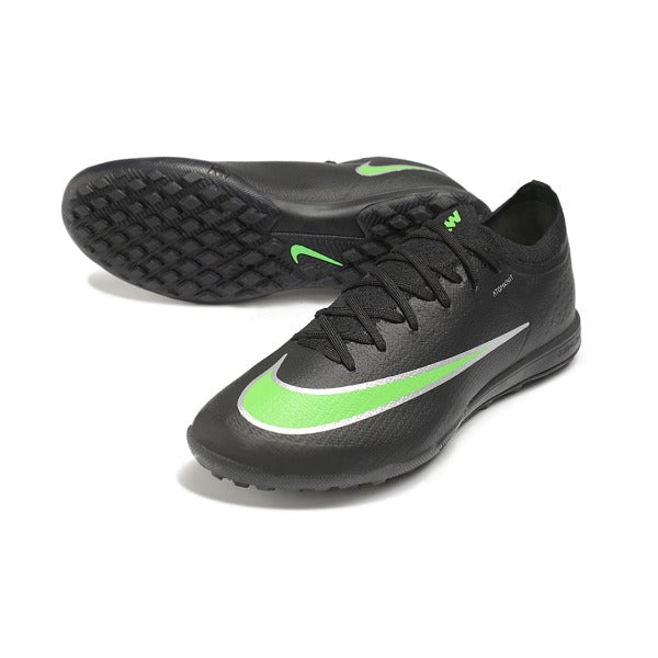 Nike Air Zoom Mercurial Vapor 17 Elite Black and Green Turf TF Football Boot