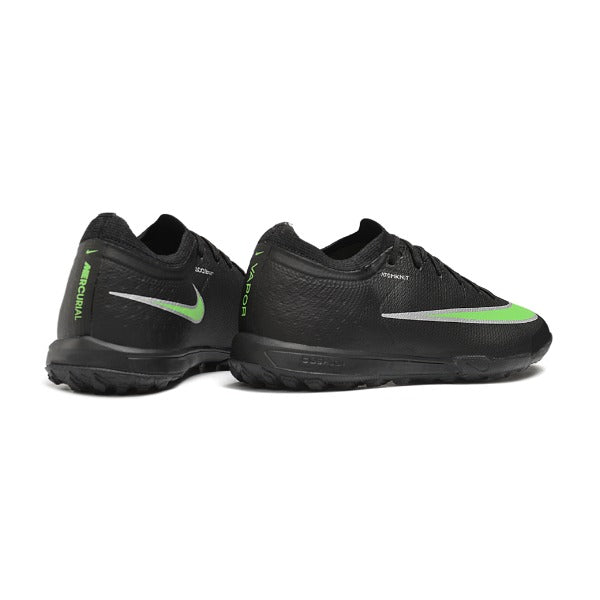 Nike Air Zoom Mercurial Vapor 17 Elite Black and Green Turf TF Football Boot