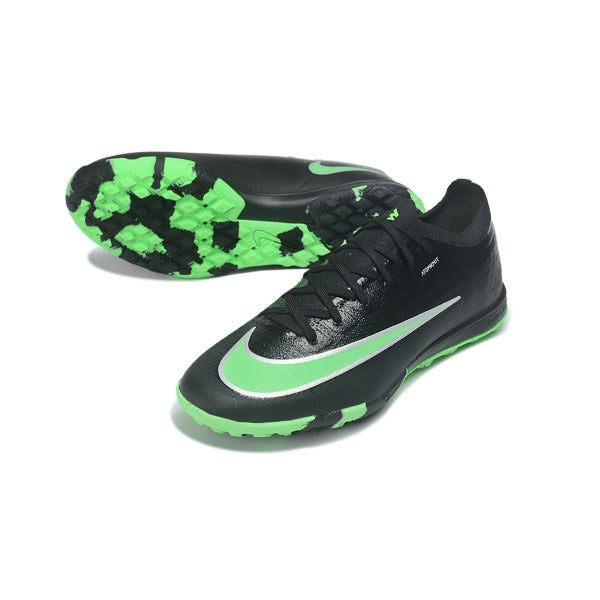 Nike Air Zoom Mercurial Vapor 17 Elite Black and Light Green Turf TF Football Boot