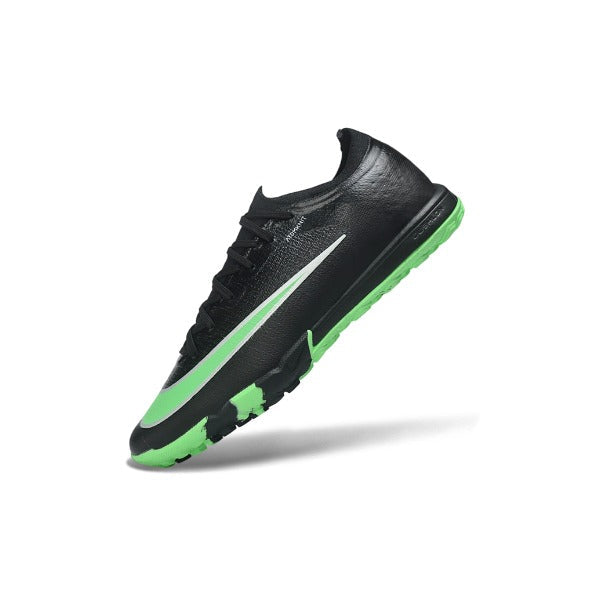 Nike Air Zoom Mercurial Vapor 17 Elite Black and Light Green Turf TF Football Boot
