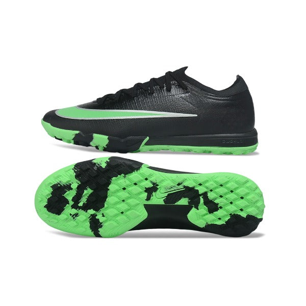 Nike Air Zoom Mercurial Vapor 17 Elite Black and Light Green Turf TF Football Boot