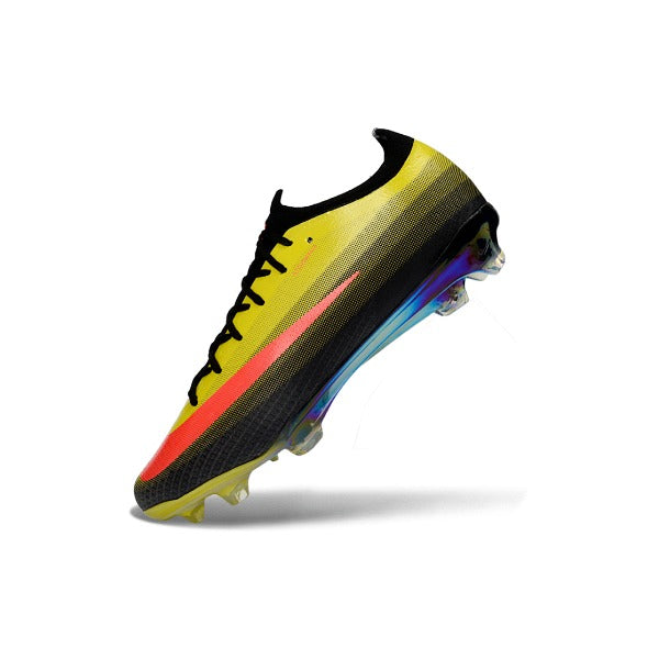 Nike Air Zoom Mercurial Vapor 17 Elite Black and Yellow Firm Ground FG Kids Football Boot