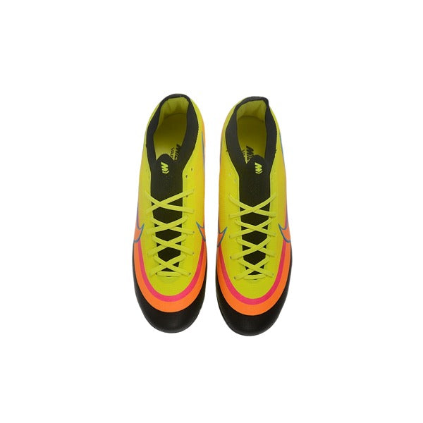Nike Air Zoom Mercurial Vapor 17 Elite Black and Yellow Firm Ground FG Kids Football Boot
