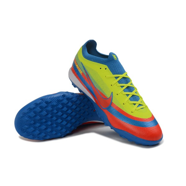 Nike Air Zoom Mercurial Vapor 17 Elite Blue and Red Turf TF Kids Football Boot