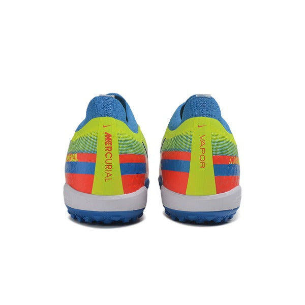 Nike Air Zoom Mercurial Vapor 17 Elite Blue and Red Turf TF Kids Football Boot