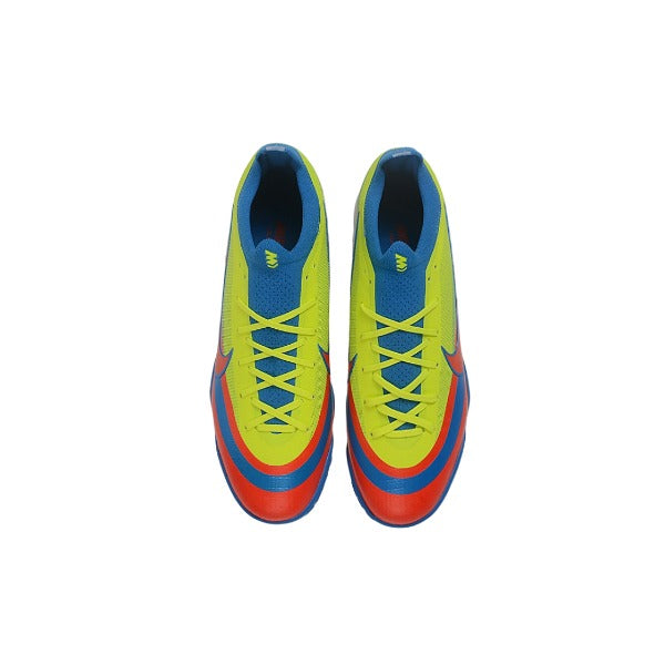 Nike Air Zoom Mercurial Vapor 17 Elite Blue and Red Turf TF Kids Football Boot