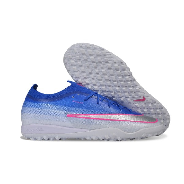 Nike Air Zoom Mercurial Vapor 17 Elite Blue and White Turf TF Kids Football Boot