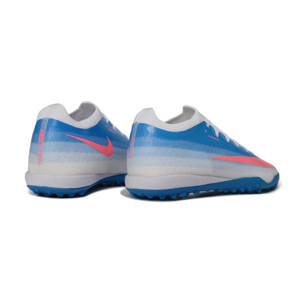Nike Air Zoom Mercurial Vapor 17 Elite Blue and White Turf TF Kids Football Boot