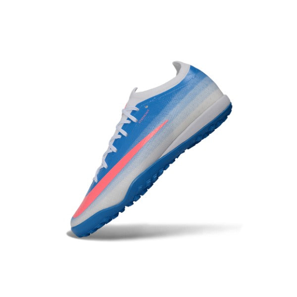 Nike Air Zoom Mercurial Vapor 17 Elite Blue and White Turf TF Kids Football Boot