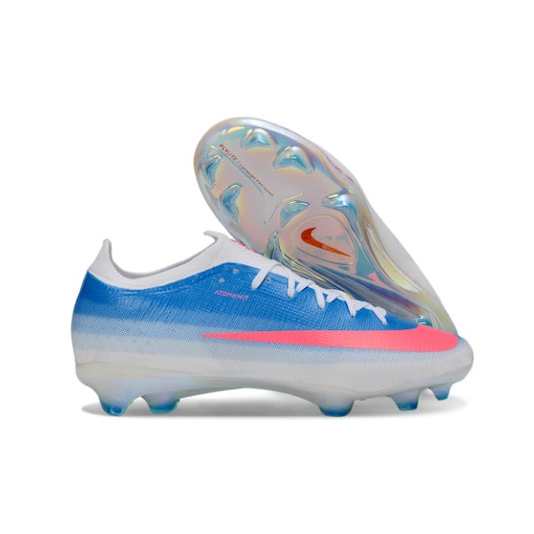 Nike Air Zoom Mercurial Vapor 17 Elite Blue, Pink and White Firm Ground FG Kids Football Boot