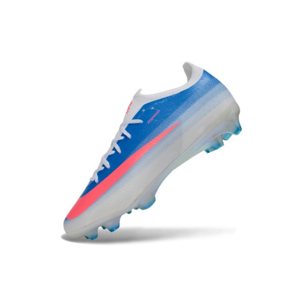 Nike Air Zoom Mercurial Vapor 17 Elite Blue, Pink and White Firm Ground FG Kids Football Boot