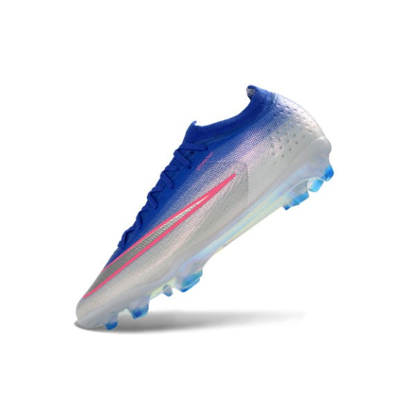 Nike Air Zoom Mercurial Vapor 17 Elite Blue, Pink and White Firm Ground FG Kids Football Boot