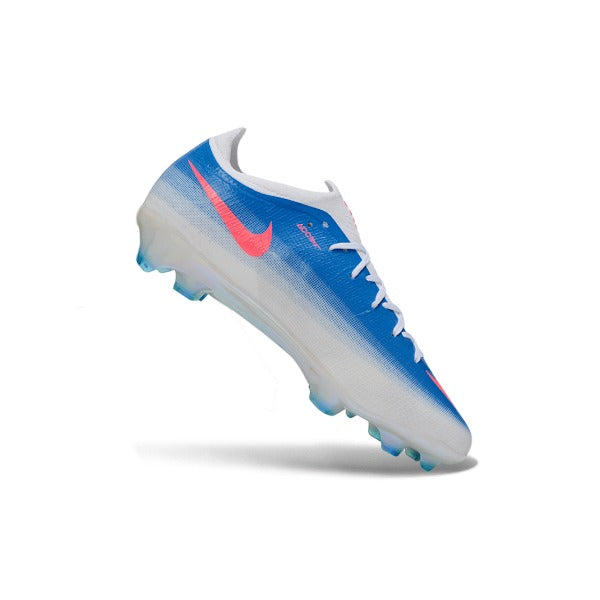Nike Air Zoom Mercurial Vapor 17 Elite Blue, Pink and White Firm Ground FG Kids Football Boot