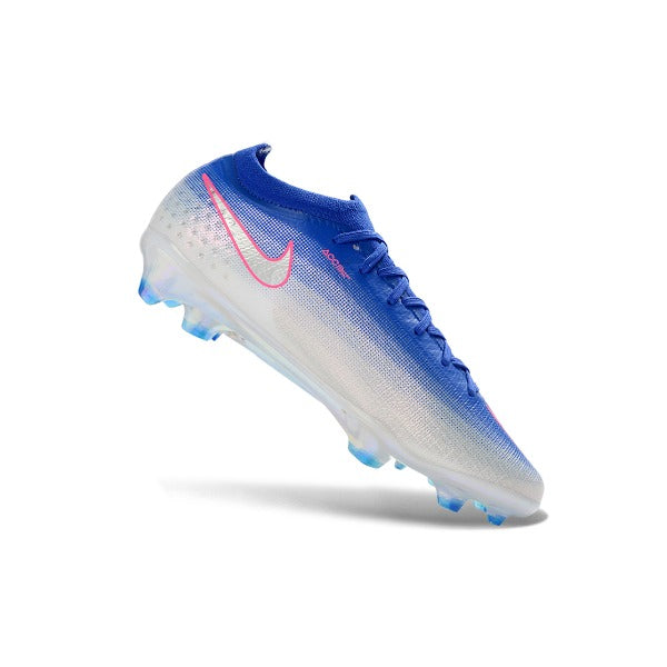 Nike Air Zoom Mercurial Vapor 17 Elite Blue, Pink and White Firm Ground FG Kids Football Boot
