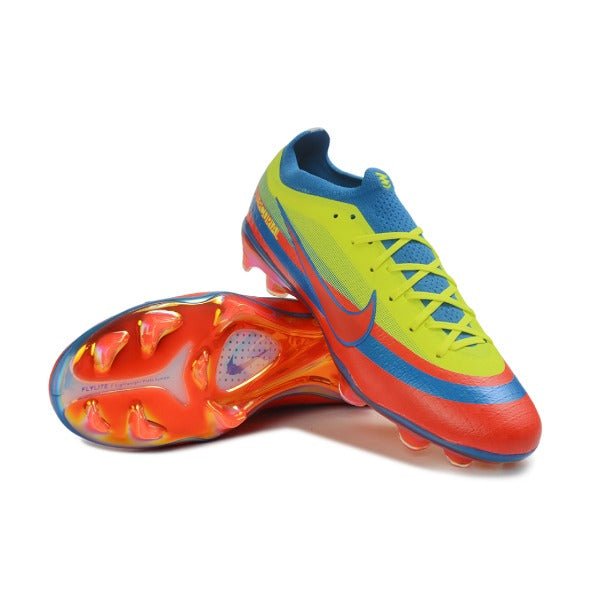 Nike Air Zoom Mercurial Vapor 17 Elite Blue, Red and Yellow Firm Ground FG Kids Football Boot