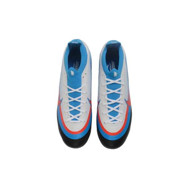 Nike Air Zoom Mercurial Vapor 17 Elite Blue, White and Black Firm Ground FG Kids Football Boot