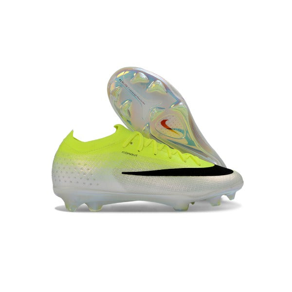 Nike Air Zoom Mercurial Vapor 17 Elite Fluorescent Green and White Firm Ground FG Kids Football Boot