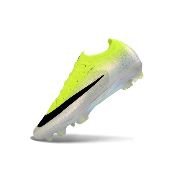 Nike Air Zoom Mercurial Vapor 17 Elite Fluorescent Green and White Firm Ground FG Kids Football Boot