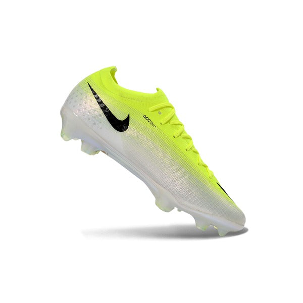 Nike Air Zoom Mercurial Vapor 17 Elite Fluorescent Green and White Firm Ground FG Kids Football Boot