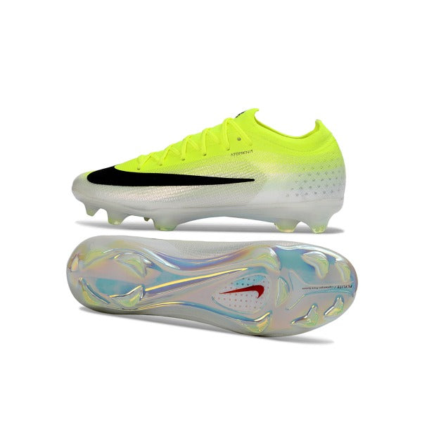 Nike Air Zoom Mercurial Vapor 17 Elite Fluorescent Green and White Firm Ground FG Kids Football Boot