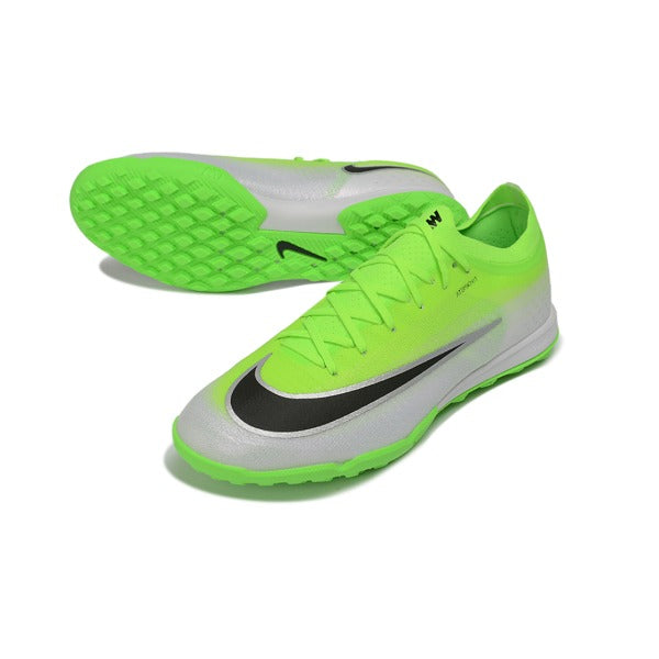 Nike Air Zoom Mercurial Vapor 17 Elite Fluorescent Green and White Turf TF Football Boot