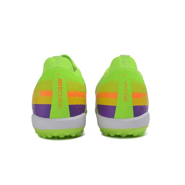 Nike Air Zoom Mercurial Vapor 17 Elite Green and Purple Turf TF Kids Football Boot